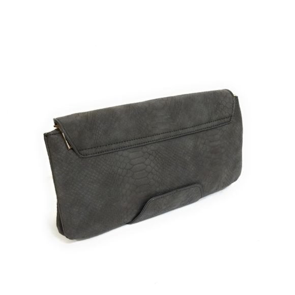 URBAN EXPRESSIONS Gray Envelope Crossbody Clutch - Picture 6 of 12